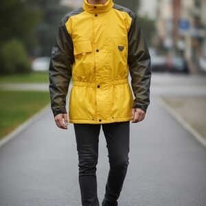 FristGear Yellow and Black Men's Rain Jacket Large